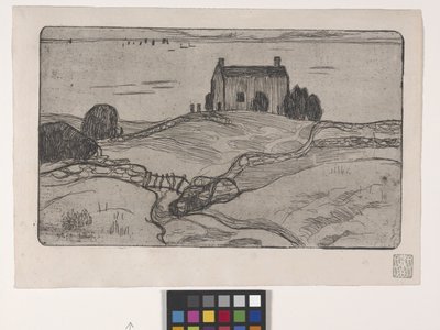 La Maison Du Pendu (Den hængte mands hus) (radering) af Armand Séguin