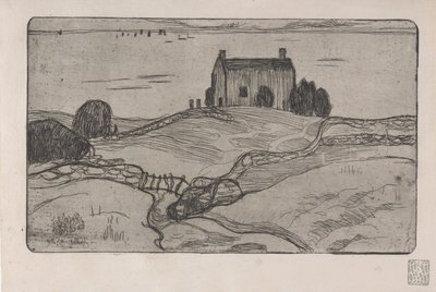 La Maison du Pendu (Den hængte mands hus) 1893 (radering) af Armand Séguin