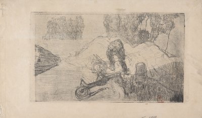 Le Debardeur (The Stevadore) 1893 (radering) af Armand Séguin