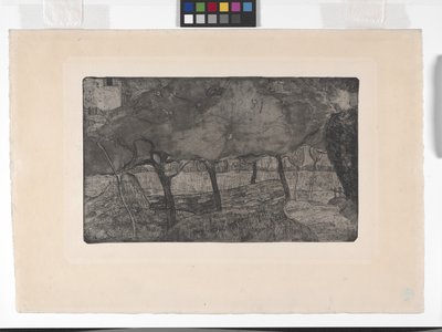 Les Pommiers (Æbletræerne) (ætsning, akvatinte og tørnål) af Armand Séguin