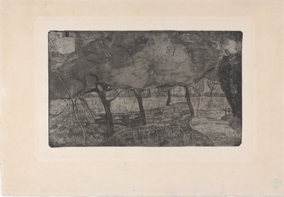 Les Pommiers (Æbletræerne) 1893 (ætsning, akvatint og tørnål) af Armand Séguin