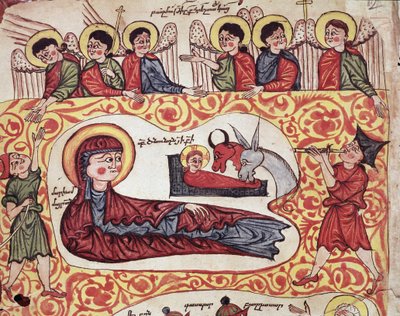 Hyrdernes tilbedelse (miniature af Armenian School