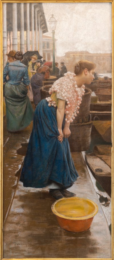 En venetiansk borger (tempera på papir) af Arnaldo Ferraguti
