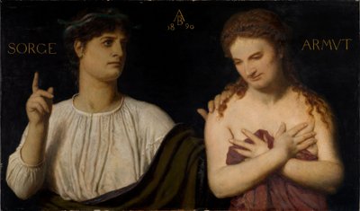 Fattigdom og bekymring af Arnold Böcklin