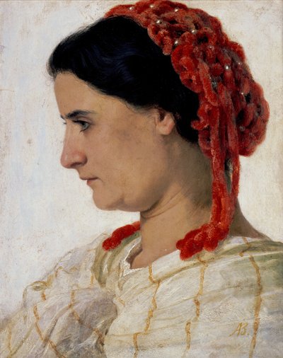 Portræt af fru Angela Böcklin af Arnold Böcklin
