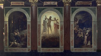 Fertur lux in tenebras (Udkast til Det Schlesiske Museum for Skønne Kunster i Wrocław) af Arnold Böcklin