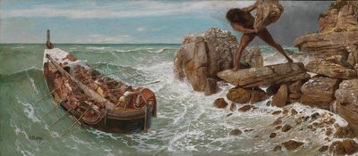 Odysseus og Polyphemus  af Arnold Böcklin