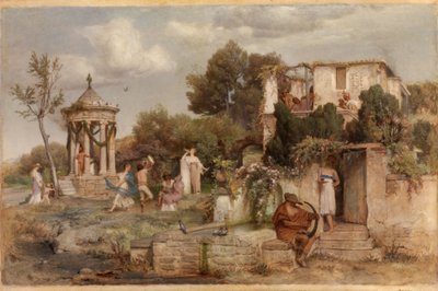 Romersk vinstue af Arnold Böcklin