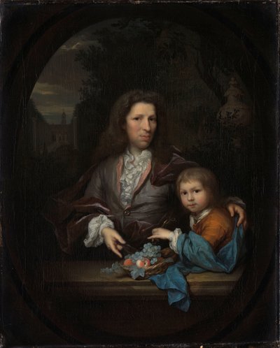 Jan van de Poll (1668-1745) og hans søn Harmen Hendrick (1697-1772). af Arnold Boonen