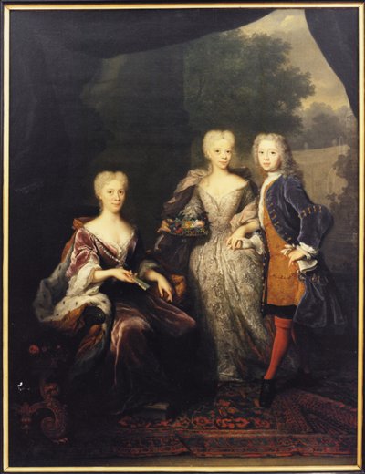 Marie Louise de Hesse Cassel, prinsesse af Orange med sine børn, Amelie d