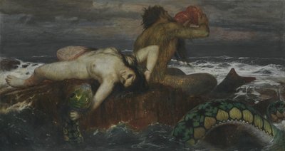 Tysk: Triton und Nereïde Triton og Nereide af Arnold Böcklin