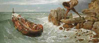 Odysseus og Polyphemus, 1896 af Arnold Böcklin
