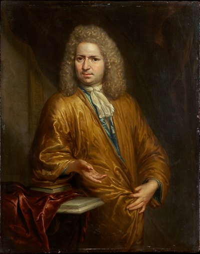 Portræt af en mand (Rudolf van Loen) af Arnold Houbraken