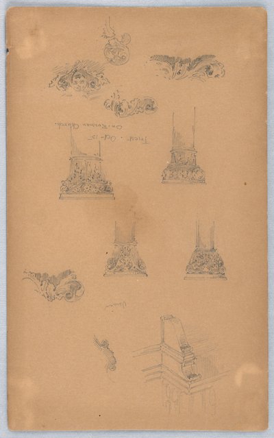 Arkitektoniske detaljer af Arnold William Brunner