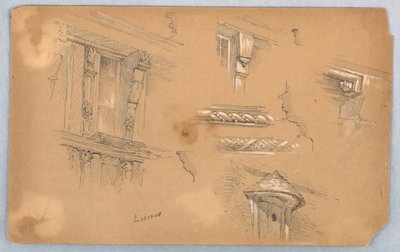 Arkitektoniske detaljer hos Lisieux af Arnold William Brunner