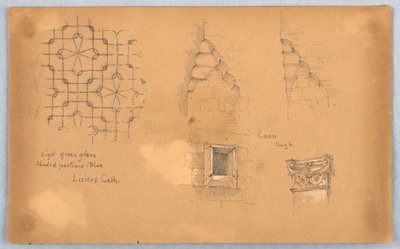 Arkitektoniske detaljer ved Lisieux-katedralen af Arnold William Brunner