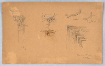 Arkitektoniske detaljer i Venedig af Arnold William Brunner