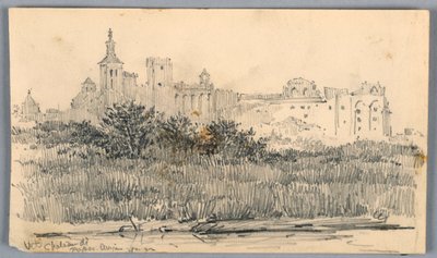 Chateau de Papes, Avignon af Arnold William Brunner