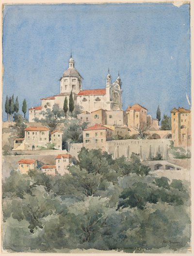Kirke på en Bakke af Arnold William Brunner