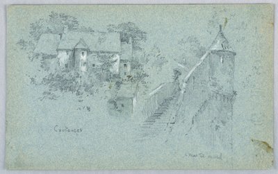 Coutance og Mont St. Michel af Arnold William Brunner