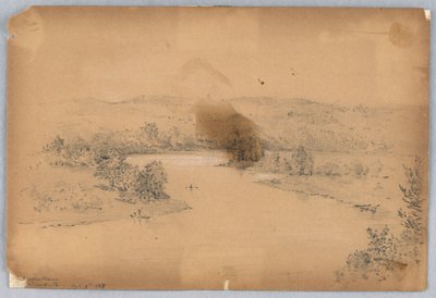 Delaware River, Milford, Pa. af Arnold William Brunner