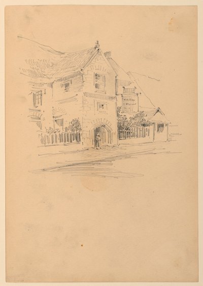 Hus på en gade af Arnold William Brunner