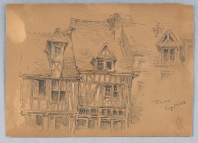 Huse i Rouen af Arnold William Brunner
