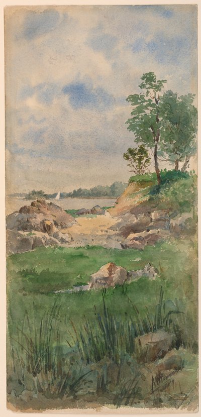 Landskab af Nantucket Island af Arnold William Brunner