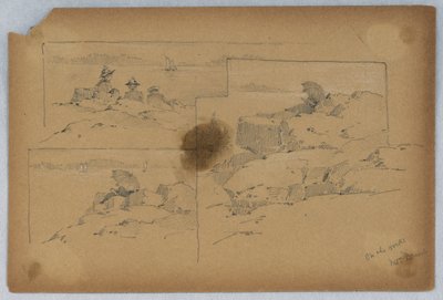 On the Rocks, Mt. Desert af Arnold William Brunner