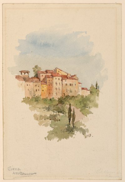 Siena af Arnold William Brunner