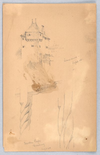 Skitser ved Lausanne af Arnold William Brunner