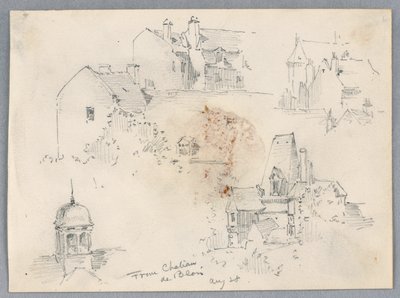 Skitser fra Château de Blois af Arnold William Brunner