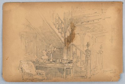 Trappe-Mossley Hall af Arnold William Brunner
