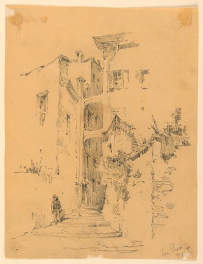 Gade i San Remo af Arnold William Brunner