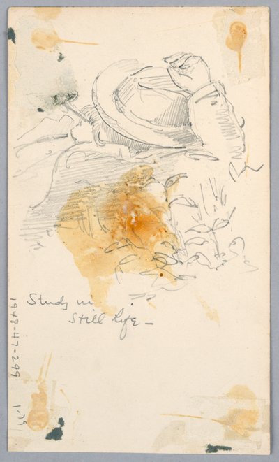 Studie med Stilleben af Arnold William Brunner