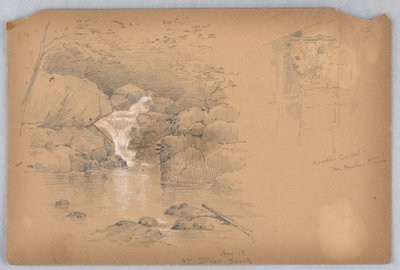 To Skitser, Corbel og Vandfald af Arnold William Brunner