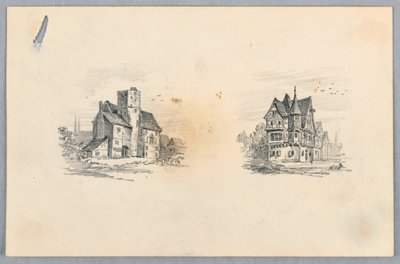 To Skitser af Huse af Arnold William Brunner