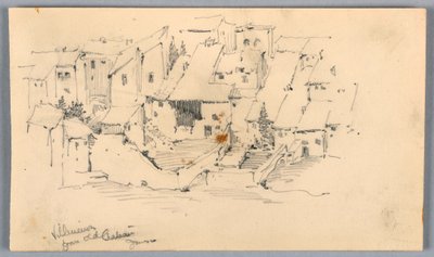 Villeneuve fra Old Château af Arnold William Brunner