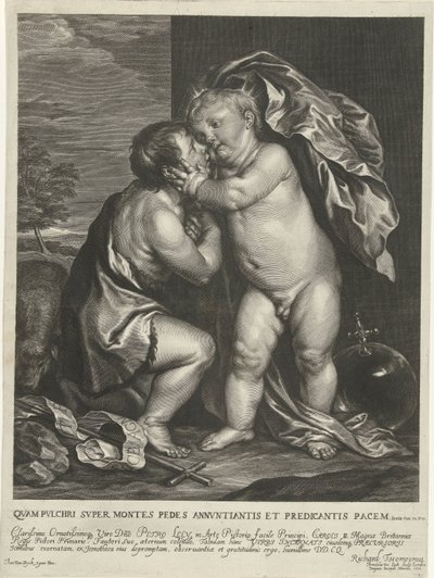Kristusbarn og Johannes Døberen af Arnold de Jode