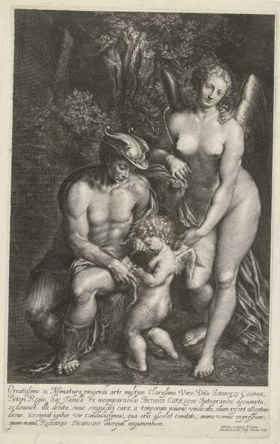 Merkur og Venus lærer Amor af Arnold de Jode
