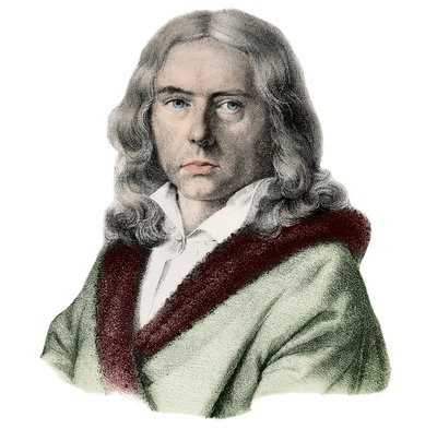 Portræt af Adelbert de Chamisso - Portræt af Adelbert von Chamisso (1781-1838), tysk forfatter af Arnold van Westerhout
