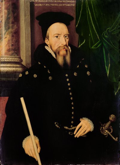 Portræt af William Cecil, 1. Baron Burghley (1520-98) Lord High Treasurer af Arnold von Brounckhorst