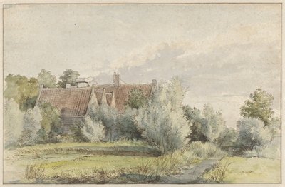 Hus mellem træer af Arnoldus Johannes Eymer