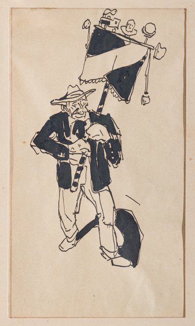 Af princip (tusch på papir) af Aroldo Bonzagni