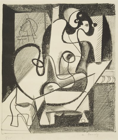 Maler og model af Arshile Gorky