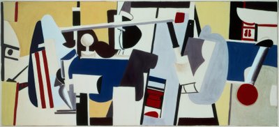 Undersøgelse til vægmaleri for Administration Building, Newark Airport, New Jersey af Arshile Gorky
