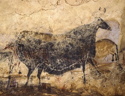 Sort ko. Hulemaleri af Lascaux, ca 16.000-15.000 f.Kr. af Art of the Upper Paleolithic.