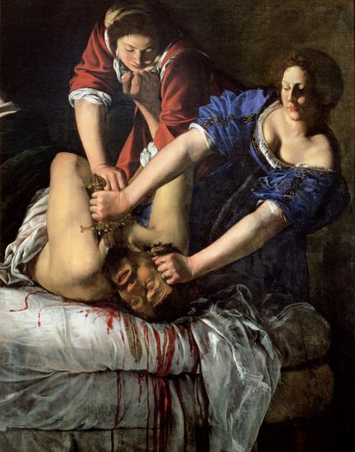 Judith og Holofernes (panel) af Artemisia Gentileschi