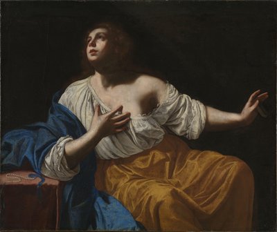 Mary Magdalene Penitent, ca. 1640 (olie på lærred) af Artemisia Gentileschi