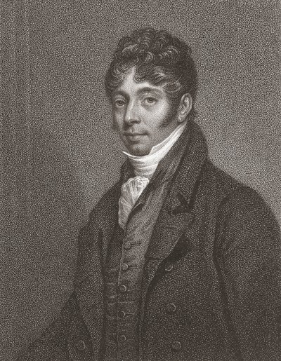 John Cunningham Saunders. Portræt. (Print) af Arthur (after) Devis